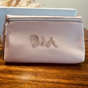 Dior Blush Pink Parfum Trousse Pouch Makeup Bag - NIB, opened box